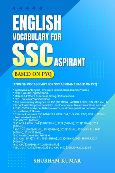 English Vocabulary For Ssc Aspirant Based On PYQ