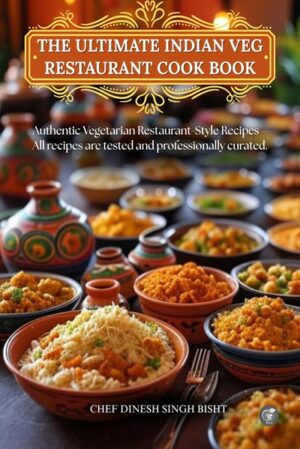 The Ultimate Indian Veg Restaurant Cook Book: Authentic Vegetarian Restaurant-Style Recipes – All recipes are tested and professionally curated.